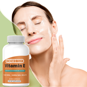 OEM/ODM 400mg <span class=keywords><strong>Vitamin</strong></span> <span class=keywords><strong>E</strong></span> alami kapsul Softgel Halal bersertifikat antioksidan untuk pertumbuhan rambut dewasa dan perawatan kulit - Product Image 2