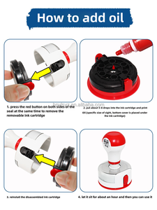Sellos de <span class=keywords><strong>Espuma</strong></span> Pre-Entintados de Plástico de 42 mm, Venta Directa de Fábrica, Sellos de Oficina, Sellos de Firma, Fabricante de Sellos - Product Image 6