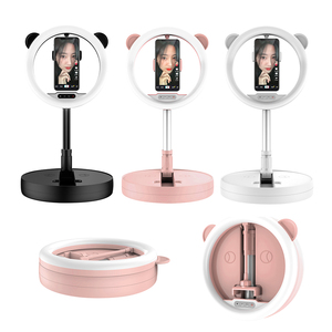 Mamen — anneau lumineux pliable et portable, lumière annulaire avec support, pour <span class=keywords><strong>Studio</strong></span> de maquillage, selfie, <span class=keywords><strong>tiktok</strong></span>, beauté, en direct, diffusion en direct, 11 pouces - Product Image 2