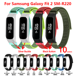 Bracelet boucle en Nylon IVANHOE pour-<span class=keywords><strong>Samsung</strong></span> -<span class=keywords><strong>Galaxy</strong></span> <span class=keywords><strong>Fit2</strong></span> SM-R220 Sport Bracelet de remplacement Bracelet montre intelligente Bracelet accessoire - Product Image 2