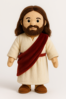 Peluche Jésus, jouet en peluche religieux chrétien, mignon, cadeau de fêtes, poupée en position debout, OEM ODM