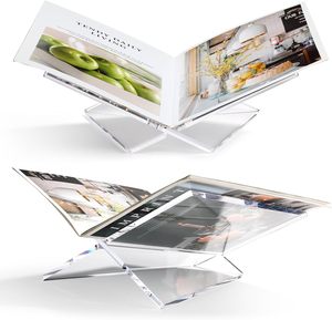 Soporte de Acrílico Transparente de Alta Calidad para Libros Abiertos, Exhibidor de Revistas para Lectura - Product Image 1