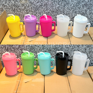 Tazza da Viaggio in Plastica Glitterata da 34oz (2026), Tazza Termica a Doppia Parete da 34oz, Mega Tumbler da Viaggio per Caffè con Manico - Product Image 6