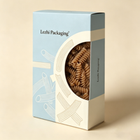 Boîte d'emballage alimentaire personnalisée à bas prix avec logo, pour pâtes italiennes, avec fenêtre en PVC, boîte d'emballage alimentaire pour spaghetti