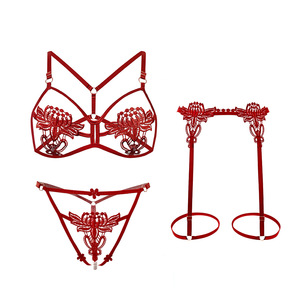 King Mcgreen <span class=keywords><strong>Star</strong></span> bordado flores perlas Sexy bragas mujeres tangas hueco lindo tangas ropa interior Lencería <span class=keywords><strong>G</strong></span>-String señora erótica - Product Image 6