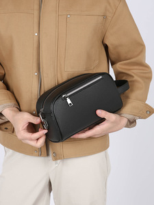 Sac à <span class=keywords><strong>main</strong></span> pour <span class=keywords><strong>homme</strong></span> personnalisé de qualité supérieure, en <span class=keywords><strong>cuir</strong></span> PU, avec fermeture éclair, grande capacité, sacs à <span class=keywords><strong>main</strong></span> de créateurs de mode, marques célèbres - Product Image 4