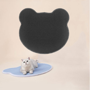 Tapis de litière MSD-ZC013 imperméable, facile à nettoyer, en forme de tête d'ours, double couche, en EVA, motif uni, toutes saisons - Product Image 1