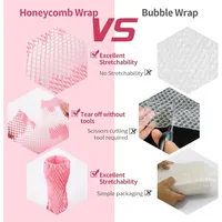 Emballage en papier alvéolé Hans 3m x 30cm pour amortissement et protection contre les chocs en transport et emballage cadeau (Chine continentale)