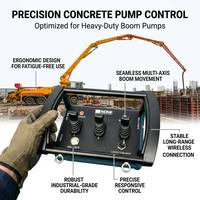 Control Remoto Hidráulico Inalámbrico Industrial con Receptor de Aluminio Reforzado para Camión Bomba de Concreto