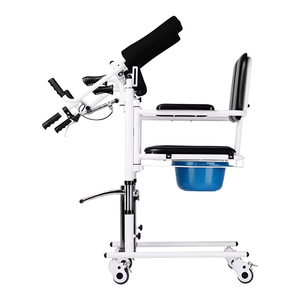 Silla Multifuncional para el Cuidado en el Hogar de <span class=keywords><strong>Ancianos</strong></span> y Personas Paralizadas, Transpirable, con Elevación Hidráulica Asistida, Silla de Acero para Transferencia - Product Image 5