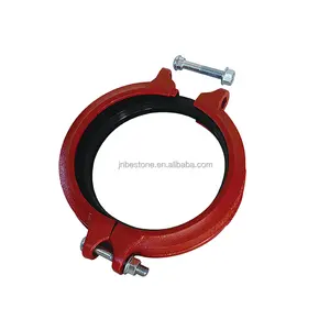 Grooved Red Painting Reducing Flexible Coupling Cast Iron DI FM Fitting