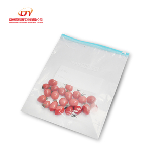 Sacs en plastique transparents avec fermeture à glissière, sachets refermables, sacs de conservation alimentaire en PE, personnalisables - Product Image 1