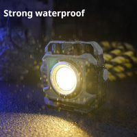 Lampe de travail portable à LED double lumière personnalisée, base magnétique, rechargeable Type-C, 5000 mAh, étanche, gradation progressive, faisceau 360°