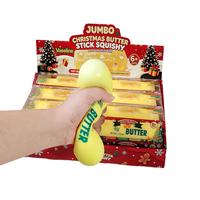 Jouet anti-stress en forme de bâton de beurre d'Halloween - Jouet à remontée lente en forme de fromage, souple à presser, en PU, unisexe