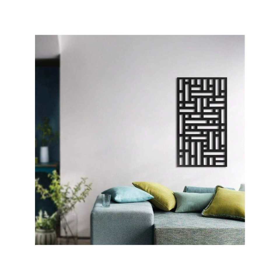 Black Metal Laser Cut Decorative Outdoor Privacy Screen Panel Indoor Metal Wall Decor Panel for Bedroom Dining Sitting Room