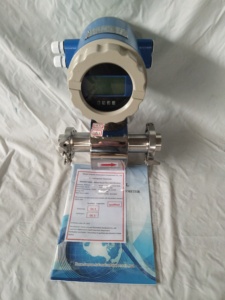 316ss thép không gỉ PTFE lót loại kẹp điện từ vệ sinh từ nước thải lưu lượng kế đo lưu lượng giá - Product Image 4