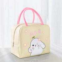 Sac isotherme pliable en néoprène pour enfants et femmes, motif canard de dessin animé, pour le déjeuner scolaire, écologique, nouveauté 2022