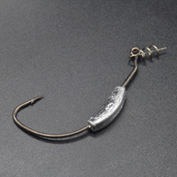 DORISEA Large Gap Hameçon de pêche Tête plombée exposée avec barbes Variété de poids 2g -7g