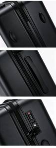 Valise à roulettes rouge foncé mat avec logo personnalisé, serrure à code TSA, tendance sur les réseaux sociaux, valise de 20 pouces pour cadeau - Product Image 3