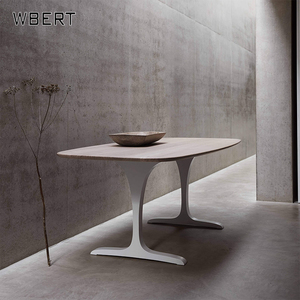 Juego de patas de mesa de placa de roca de madera maciza en forma de I personalizable WBERT para conferencia de ordenador o soporte de muebles de sala de estar - Product Image 1