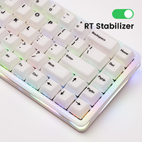 Clavier de jeu mécanique sans fil AKKO Verve68 HE avec éclairage RGB, taux de polling 8K Hz, taux de scan 32K, design latéral unique