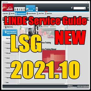 คู่มือบริการ Linde ปี 2021.10 5.2.2 ข้อมูล LSG รุ่น V80 รวมแคตตาล็อกชิ้นส่วนและคู่มือบริการพร้อมการเปิดใช้งานฟรี 1 ครั้ง - Product Image 1