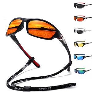 Occhiali da Sole Polarizzati Unisex con Lenti a Specchio, Montatura Bicolore, Aste con Texture a Punti e Protezione UV400 per Sport e Ciclismo - Product Image 6