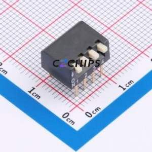 DE-04PD DIP Switch Through hole Component (THT),P=2.54mm Switch Piano Key Single Pole Single Throw 4 2.54mm - Product Image 1