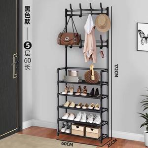 5 Layers Multi Layered <b>Shoe</b> <b>Rack</b> Floor to Floor Integrated Multi-Functional and Minimalist Clothes <b>Rack</b> Door Storage - Product Image 6