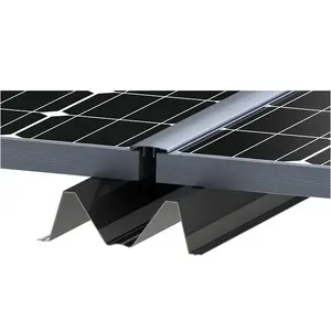 Solar Tilt Mount Roof Solution Waterproof Photovoltaic Support Roof Mounted Bipv Roof Solar Panel Mounting Bracket