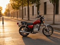 Moto tout-terrain robuste 150cc pour adultes, moteur à refroidissement par air, amortisseurs avant et arrière