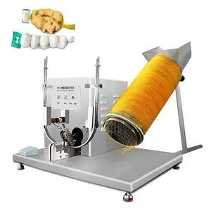 Meyve narenciye sebze patates soğan zencefil net örgü çanta ambalaj paketleme kırpma kesme makinesi sızdırmazlık makinesi el elle