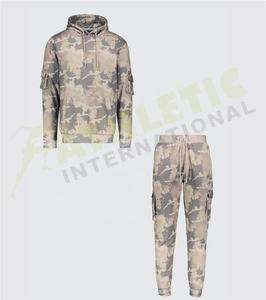 Chándal deportivo de buena calidad al por mayor con logotipo personalizado para hombre, chándal de manga larga con estampado de sublimación y cremallera de algodón - Product Image 2