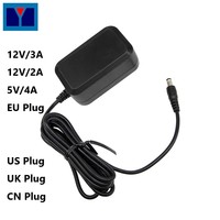 Adaptateur secteur US EU UK JP KR DC PC ABS 12V 2.5A 3A 24V 1.2A 1.5A 24W 30W 36W pour bande LED