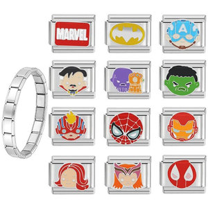 Cartoon Charm Bracelet Titanium Steel Modular DIY Unisex Everyday Wear Jewelry - Product Image 1