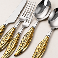 Ensemble de cuillères à thé en acier inoxydable 410, poli miroir, robuste, résistant à la rouille, sans plomb, avec manche en céramique, idéal pour les buffets et mariages