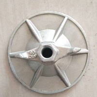 Tuerca de mariposa forjada de 120 mm para andamios, placa redonda, material de construcción, encofrado, brida, tirante