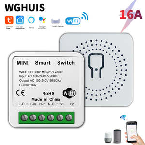 Interrupteur intelligent mini Zigbee/Wi-Fi 16A, système de maison intelligente, <span class=keywords><strong>relais</strong></span> de contrôle bidirectionnel avec minuterie et protection IP26 - Product Image 5