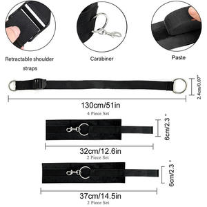 SM Bed Restraints Binding Supplies Bed Pillars <strong>Table</strong> Corners Ring Covers Hand and Foot Handcuffs - Product Image 3