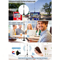 Antena LTE 3G 4G de 7-8dBi con Base Magnética y Conector MCX Macho, Antena Wifi de Largo Alcance, Amplificador de Internet