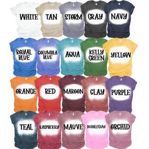 Custom Clothing Tee Faux <b>Bleached</b> Sublimation Blanks <b>Bleached</b> T Shirts Us - Product Image 2