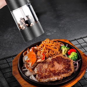 Paquete de 2 molinillos de sal y pimienta eléctricos de cocina, molinillo de sal y pimienta automático de gran capacidad para restaurante, fiesta, cocina - Product Image 5