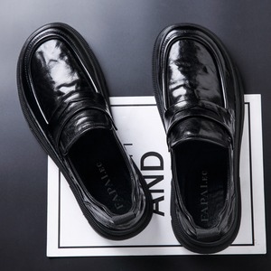 Mocasines de Piel de Oveja con Cordones para Hombre, Estilo Británico, Otoño, Casual de Negocios, con Sensación Premium - Product Image 4