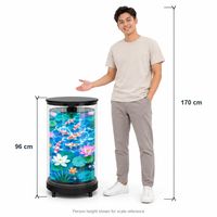 Afficheur cylindrique holographique transparent Z75 960 mm 360 degrés pour les magasins de détail