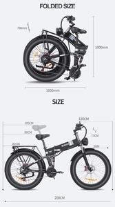 Bicicleta de Montaña Ridstar H26pro Ecológica de Cero Emisiones, Bicicleta Eléctrica de 1000w con Voltaje de 48V, Diseño Moderno desde el Almacén de Europa, H26PRO Elect - Product Image 4