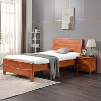 Cadre de lit en bois de chêne massif de style tatami japonais moderne minimaliste, avec tête de lit basse, disponible en tailles Queen, King, Simple et Double, et démontable