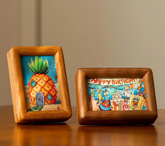 Creative Mini for Solid Wood Natural Photo Frame with Empty Frame for Home Decoration and Wall Display