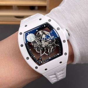 2026 New Luxury Tonneau-shaped <b>Skeleton</b> Dial Ceramic Edition Men's Mechanical <b>Watch</b> with <b>Automatic</b> Movement and Water Resistance - Product Image 2