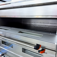 Vigevr Crown Series 4-dekken gasoven, 16-bakplaten digitale dekoven voor consistente, gelijkmatige bakking van ambachtelijke gebakjes