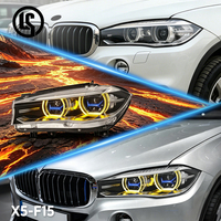 Faro Delantero LED LS Upgrade de 12 V y 6000 K para X5 F15 2014-2018, Nuevos Accesorios de Iluminación DRL Amarillos y Blancos